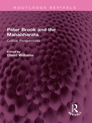 cover image of Peter Brook and the Mahabharata